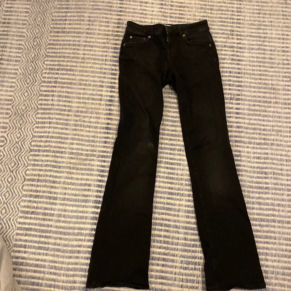 Zara black flare jeans
